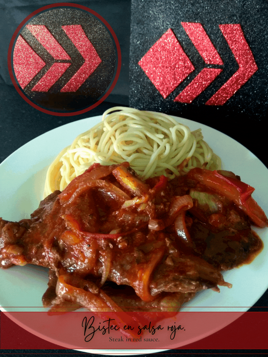 Bistec en salsa roja. || Steak in red sauce. | PeakD