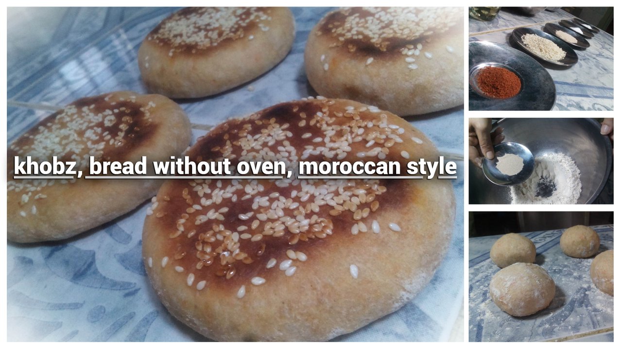 Khobz, bread without oven, Moroccan style (English/Spanish) | PeakD