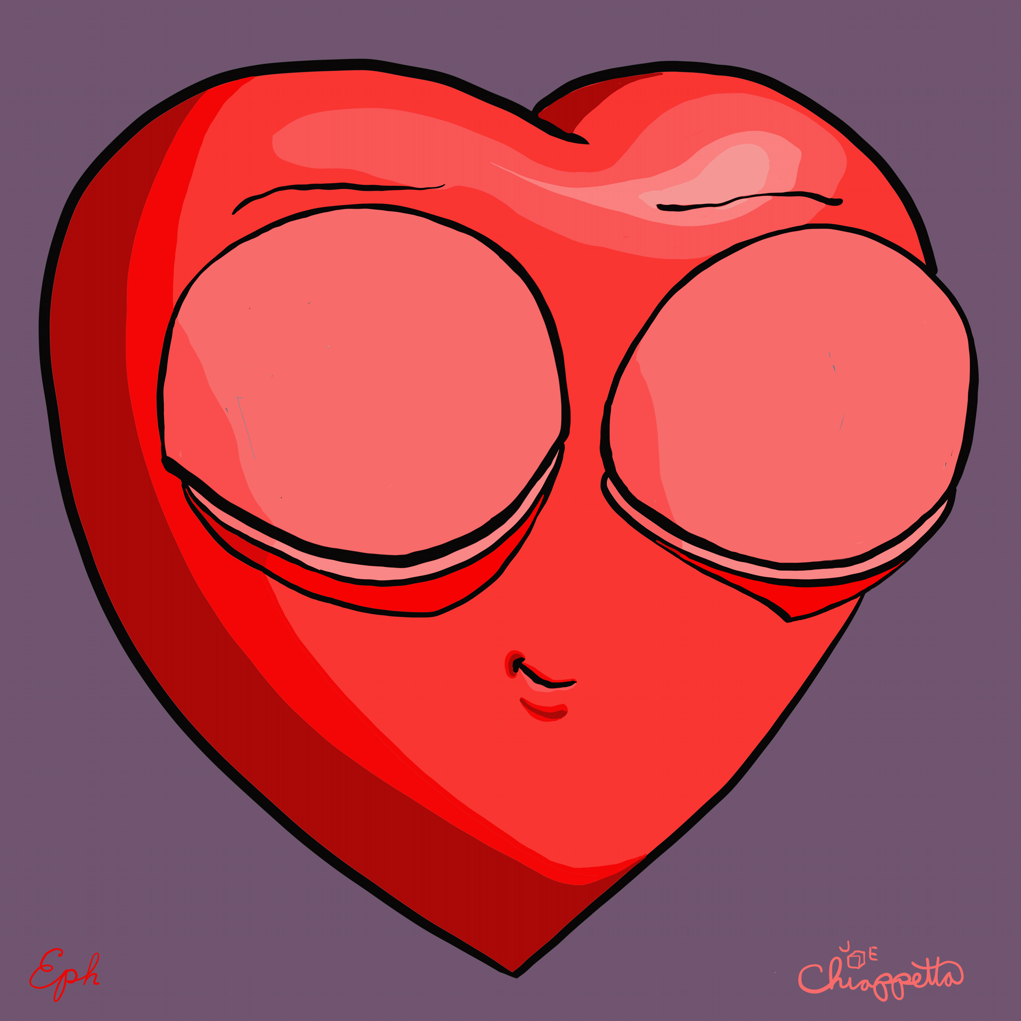 Eyes of the Heart is rare digital art by Joe Chiappetta