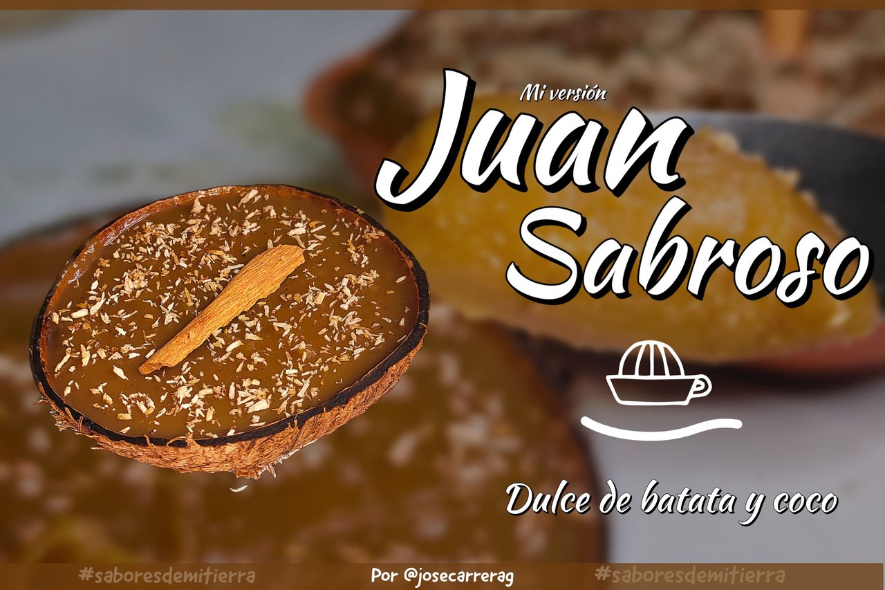 Mi versión del dulce Juan Sabroso | Batata blanca, coco y canela [ES][EN] |  PeakD