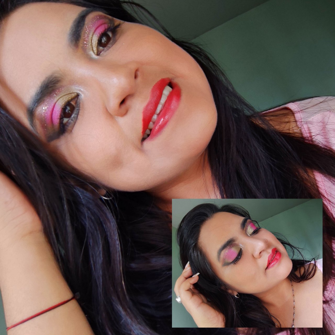 cute makeup with different shades