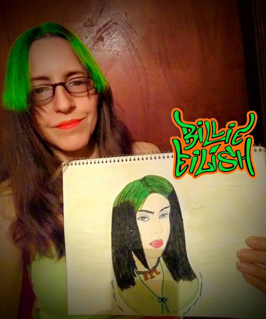 Dibujo realista de Billie Eilish | Realistic drawing of Billie Eilish |  PeakD