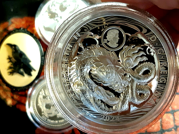 $50 Fine Silver Coin – Year of the Dragon