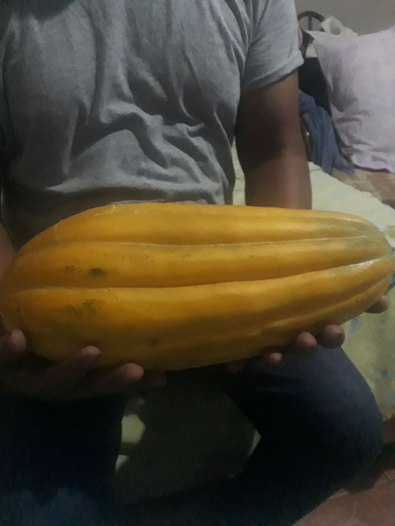 It was a very good harvest, many thanks to the Discord brothers for advising me to use drip irrigation. The melon grew a lot. 😊😊