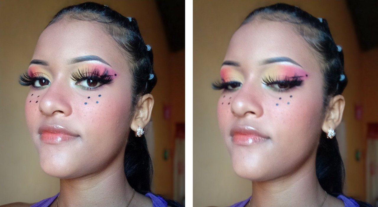 ESP/ENG] Lindo Maquillaje Tumblr en los tonos del Arcoíris/Cute Tumblr  Makeup in Rainbow Shades- by @kimbi09 | PeakD