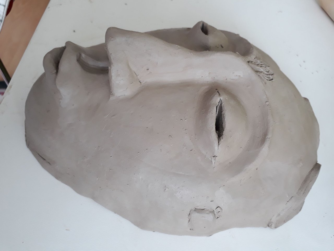 Clay sun mask