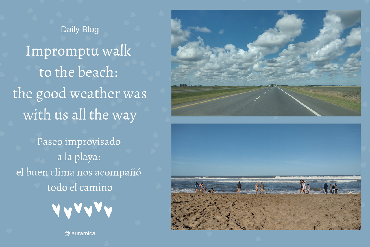 Daily Blog - Impromptu walk to the beach: the good weather was with us all  the way. / Paseo improvisado a la playa: el buen clima nos acompañó todo el  camino. 😃❤️ | PeakD