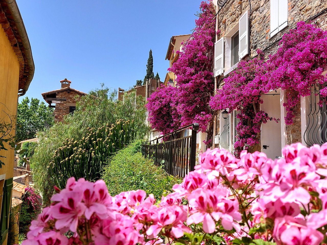 The Small Town of Grimaud France