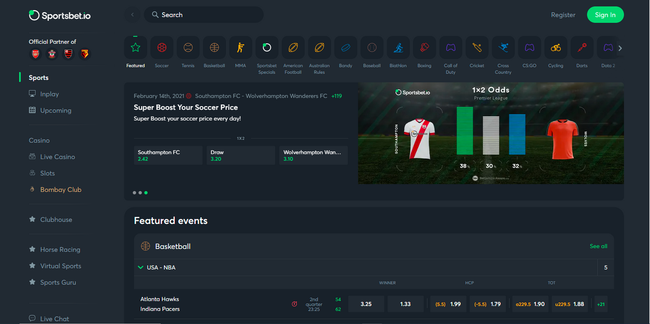 top two crypto betting sites