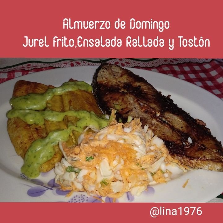 Almuerzo de Domingo: Jurel Frito, Ensalada Rallada y Tostón | PeakD