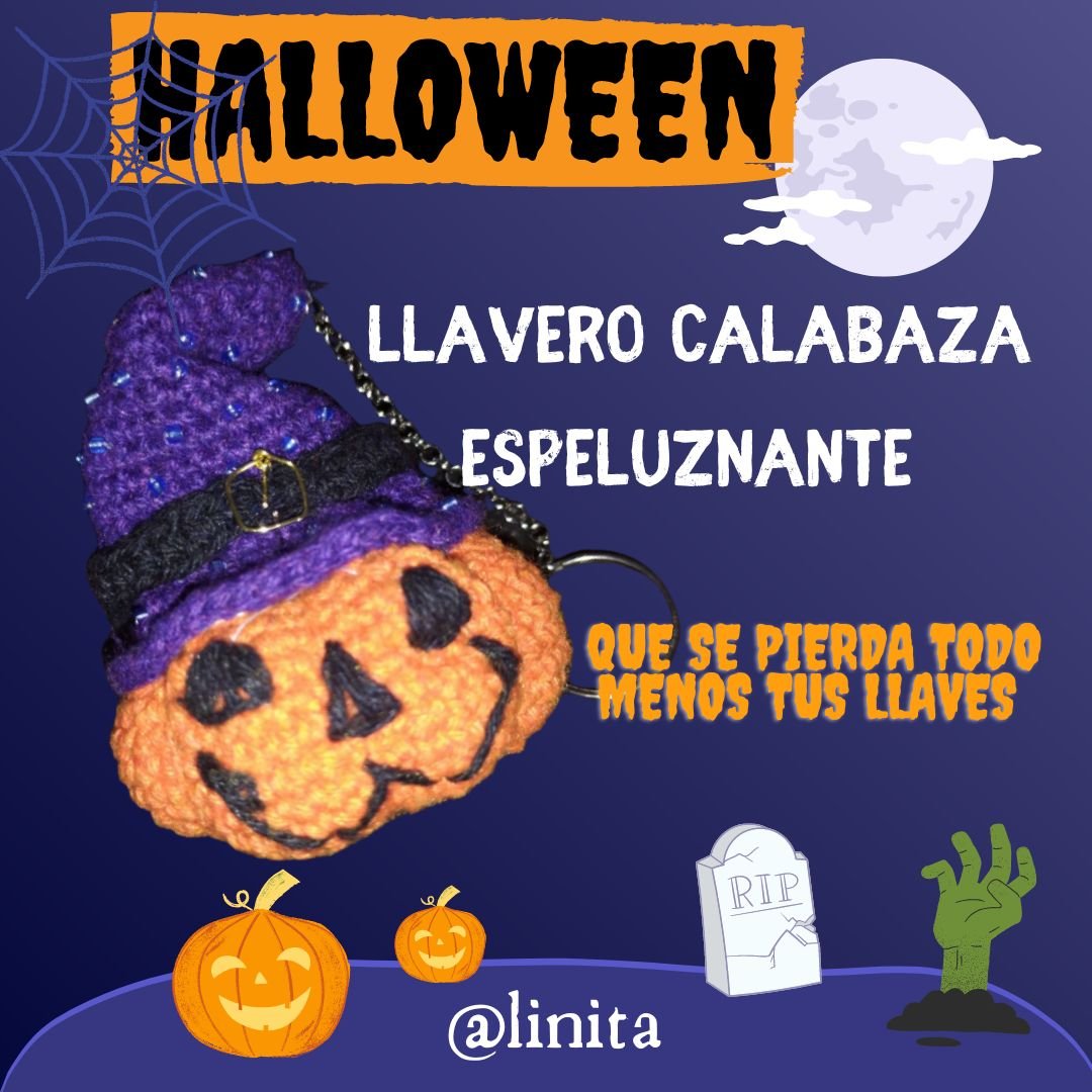 ENG-ESP] SPOOKY PUMPKIN KEYCHAIN, CELEBRATING HALLOWEEN // LLAVERO CALABAZA  ESPELUZNANTE, CELEBRANDO HALLOWEEN | PeakD