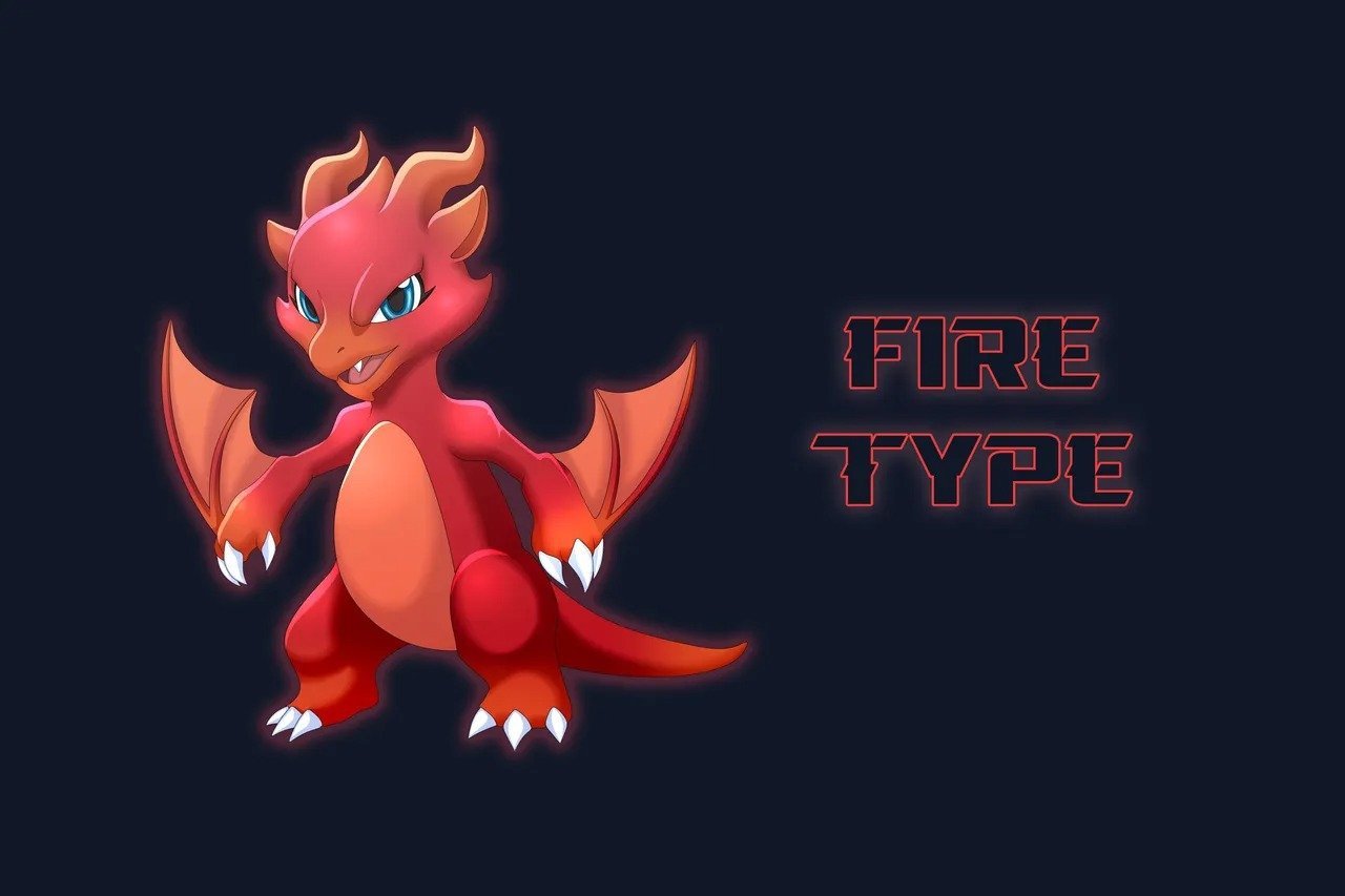 Chica Dragón basado en el tipo fuego | Dragon Girl based on fire type