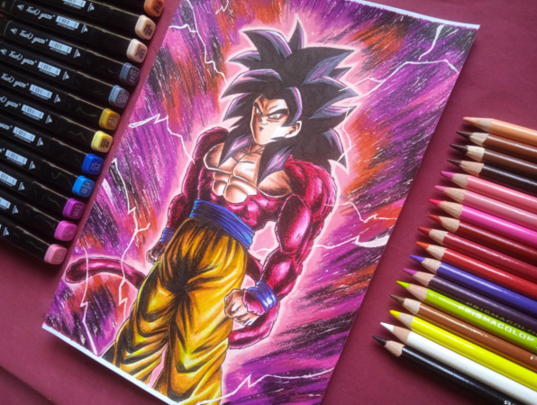 Dibujando a Goku Super Sayajin Fase 4 | Versión Legends. | PeakD Dibujando a Goku Super Sayajin Fase 4 | Versión Legends. | PeakD