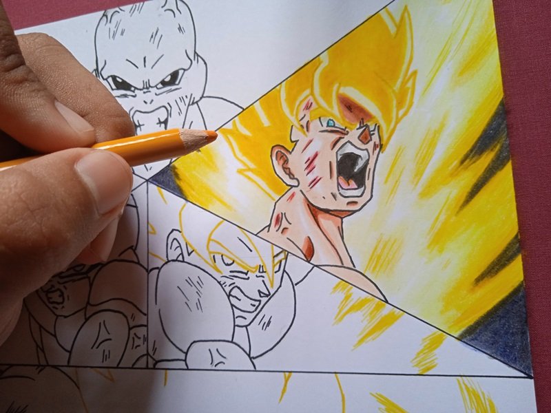 Dibujando a Goku Freezer y Jiren | Dragon Ball Super | Pencil Drawing. |  PeakD