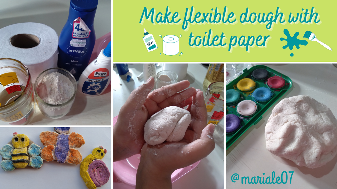 Como Hacer masa flexible con papel higiénico / Make flexible dough with  toilet paper [ESP/ENG] | PeakD