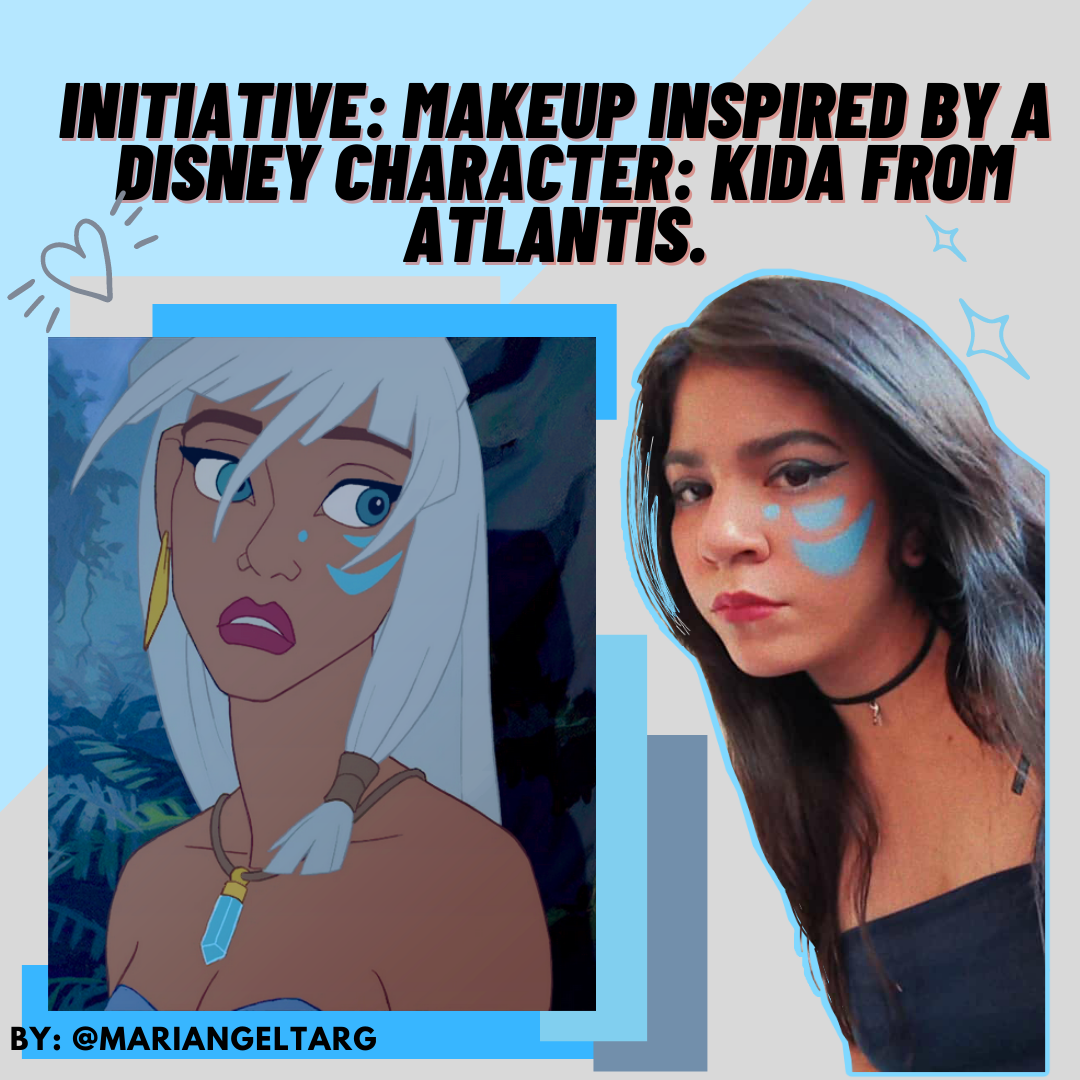 ESP - ING] Initiative: Makeup inspired by a Disney character: Kida from  Atlantis. // Iniciativa: Maquillaje inspirado en un personaje de Disney: Kida  de Atlantis. | PeakD