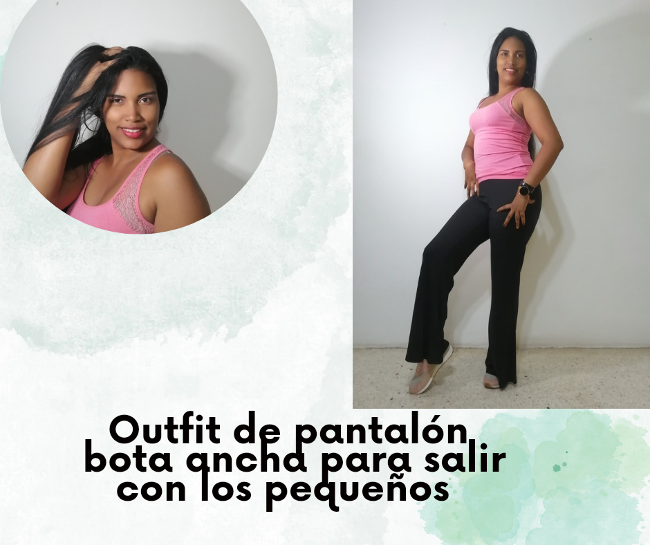Outfit de pantalón bota ancha 👖para salir con los pequeños 👶🧒 //Outfit  with wide boot pants 👖for going out with the little ones 👶🧒.