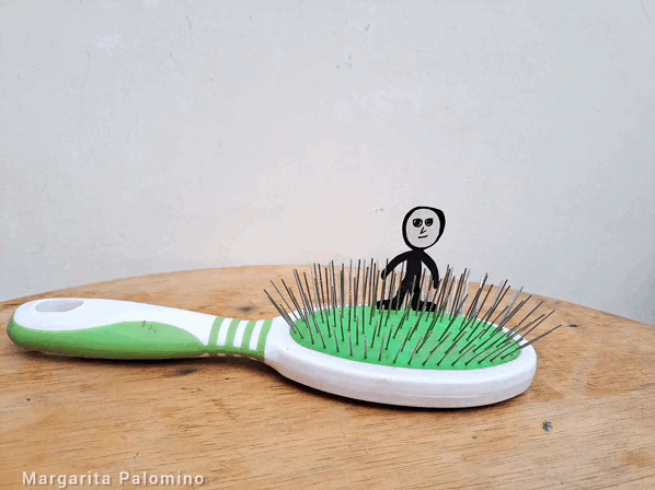 El hombre del cepillo / The man with the brush 