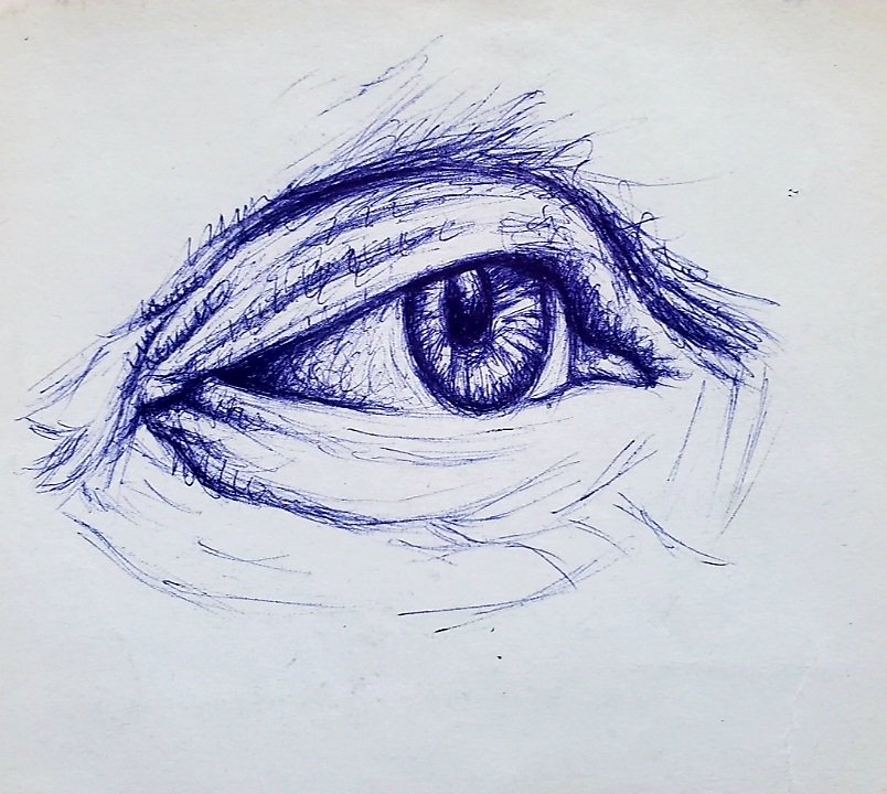 Pencil Drawing Eye Stock Photo - Download Image Now - Teardrop, Eye, Crying  - iStock