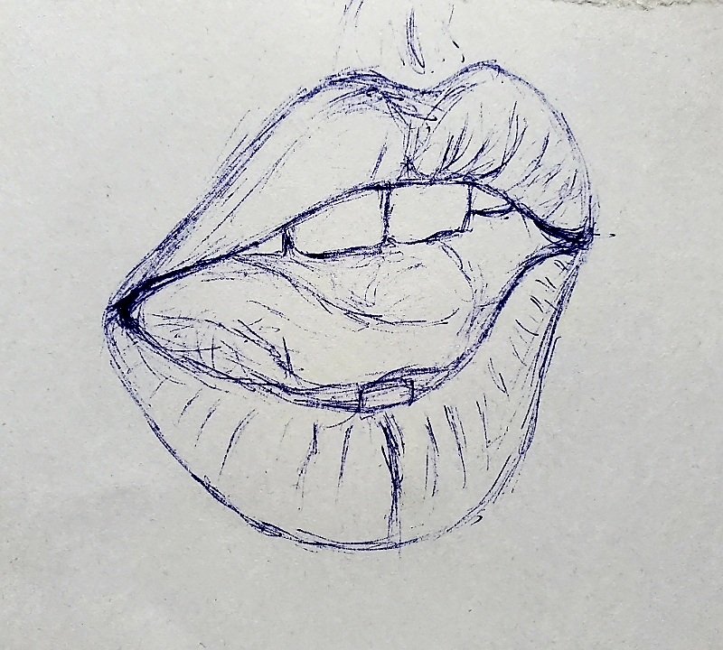 my first post — some mouth studies in pencil : r/drawing