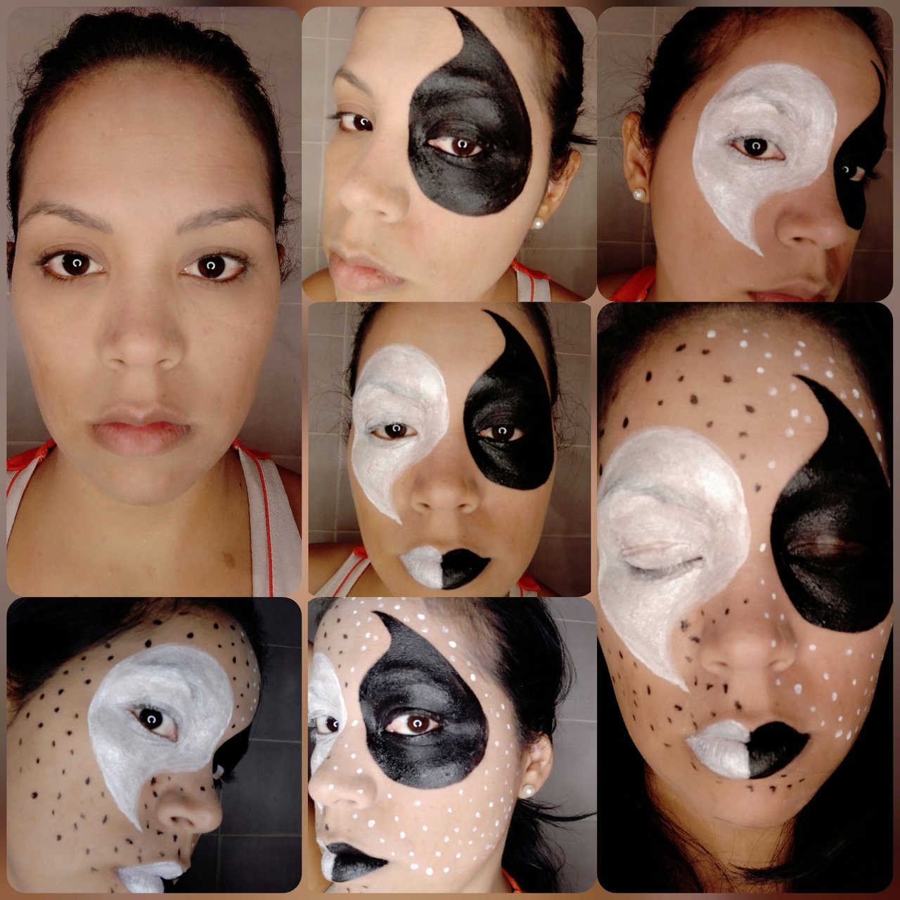 ESP/ENG] Maquillaje artístico: Yin Yang | Artistic makeup: Yin Yang | PeakD