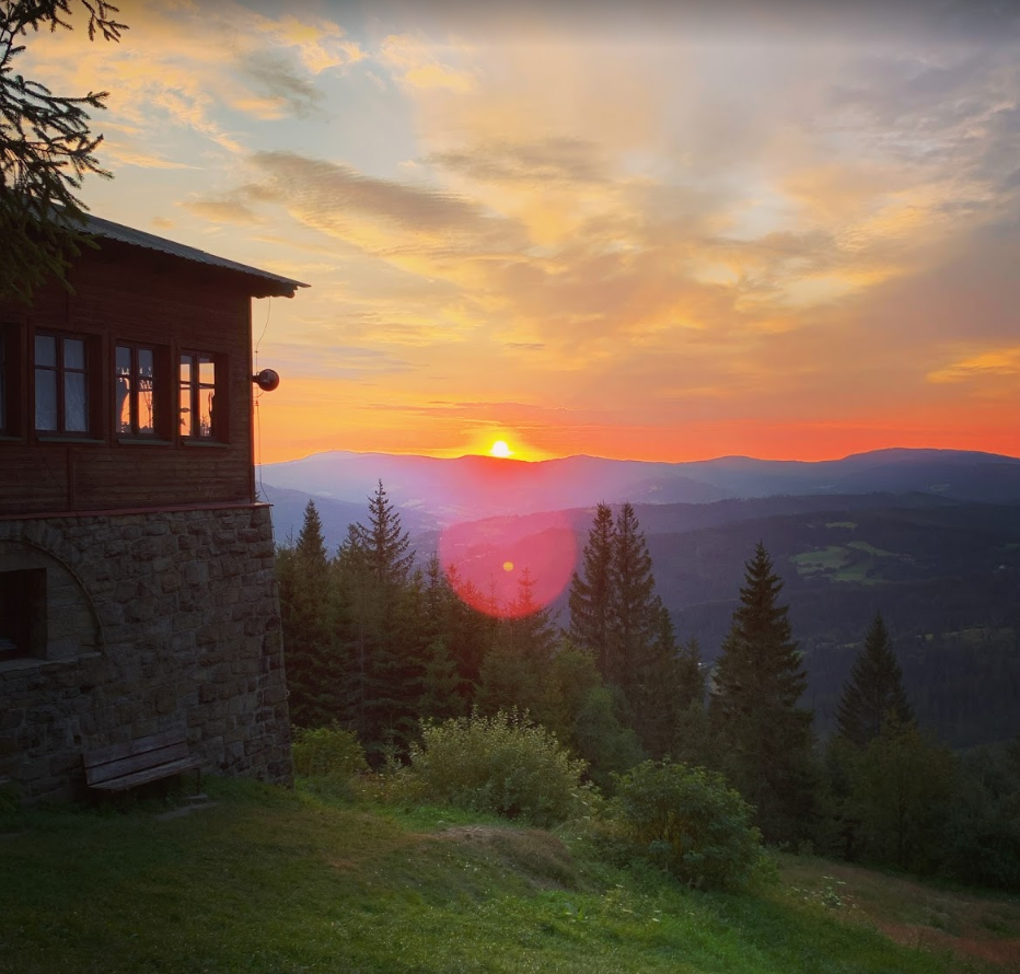 Sunrise at Stożek Wielki, Poland