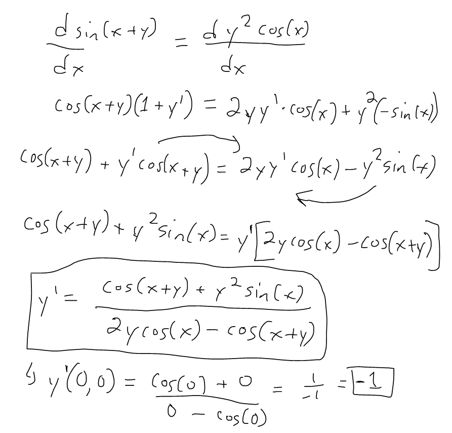 Implicit Differentiation Example On Trigonometry Peakd 9360