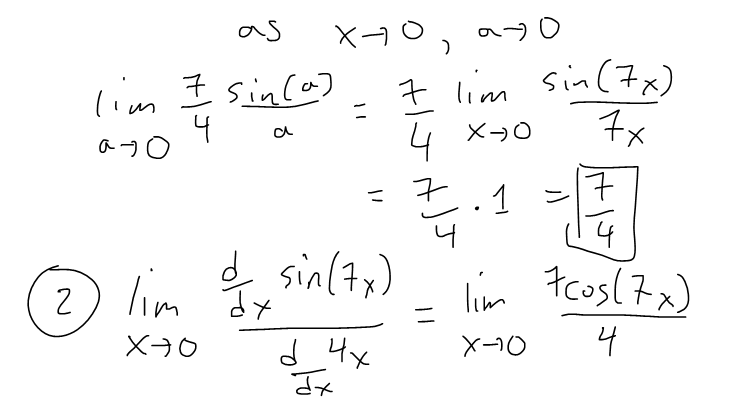 Derivatives of Trigonometry: Example on sin(x)/x Limit Property | PeakD