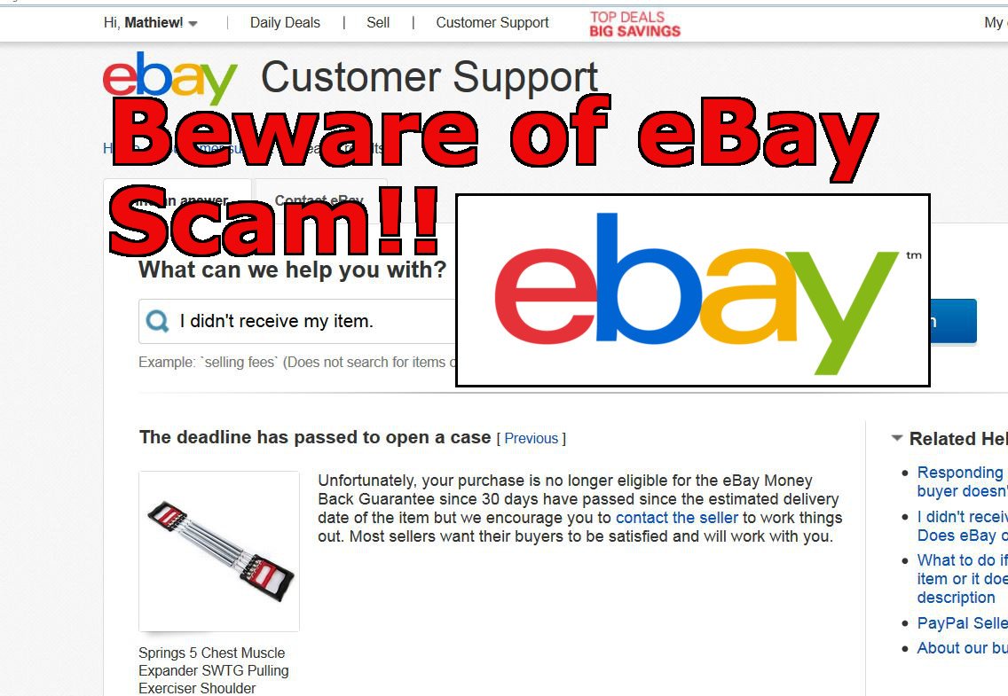 Beware Of EBay Sellers Scam: "Can't File Complaint After 30 Days ...