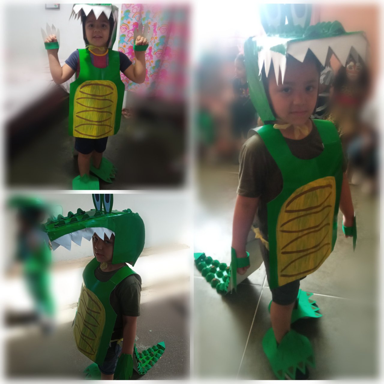 Disfraz de cocodrilo con materiales de reciclaje? || Crocodile costume  made from recycled materials? [Esp-Eng] | PeakD