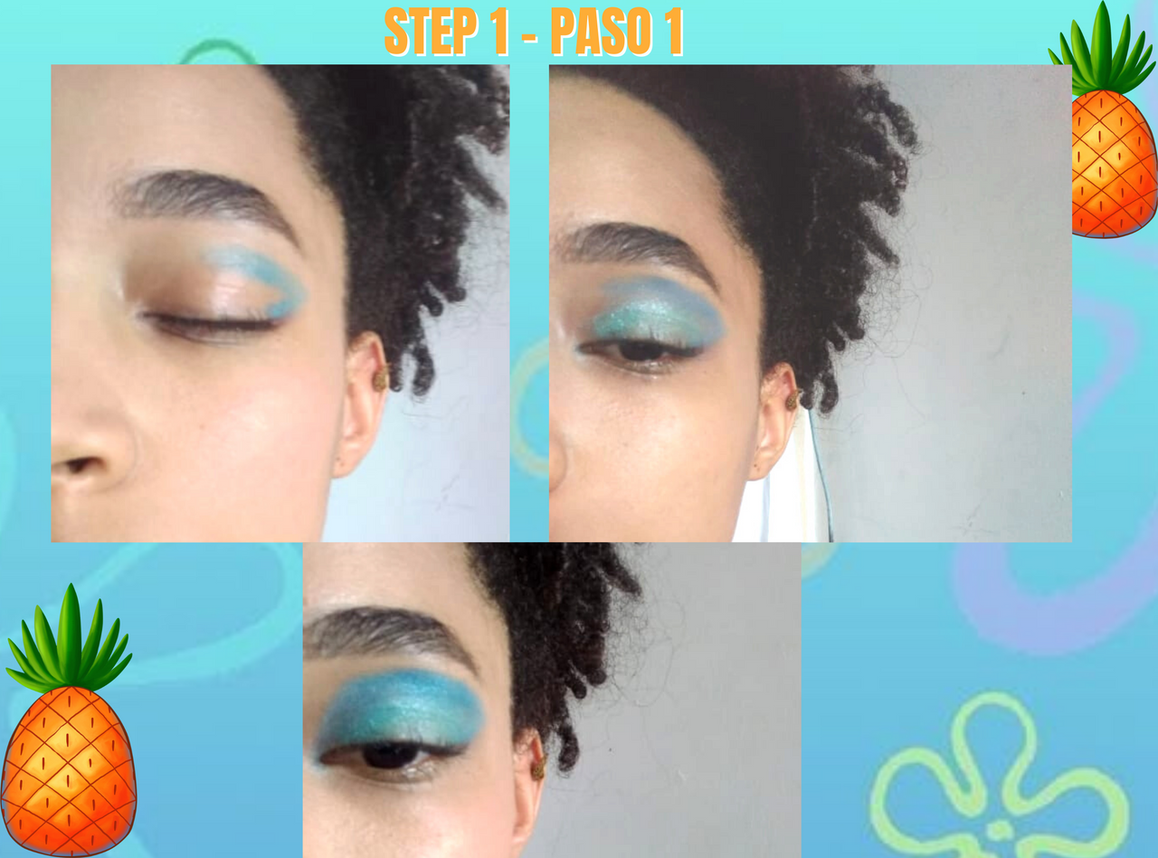 ESP-ENG] Maquillaje artistico inspirado en flores de Bob Esponja💮 Ξ  Artistic make-up inspired by spongebob flowers | PeakD