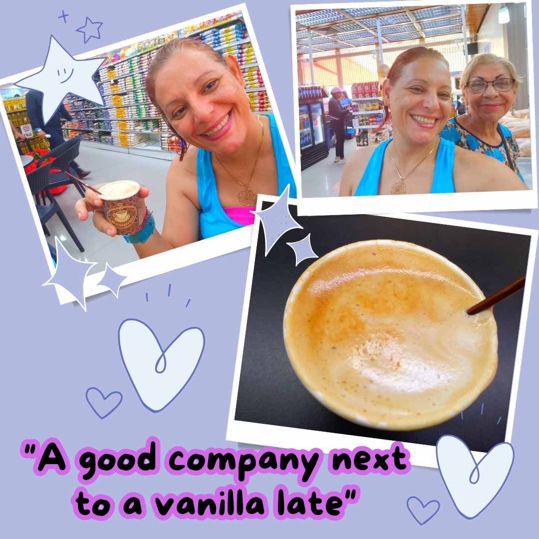 "A good company next to a vanilla late"[🇺🇸/🇪🇸]