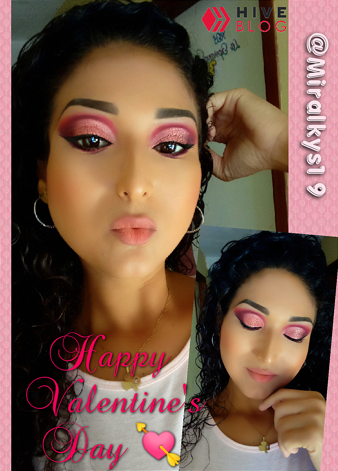 Eng/Spa] Romantic makeup with semi cut crease ideal for Valentine's Day  outing ????? | Maquillaje romántico con semi cut crease ideal para  salida del Día de San Valentín ????? | PeakD
