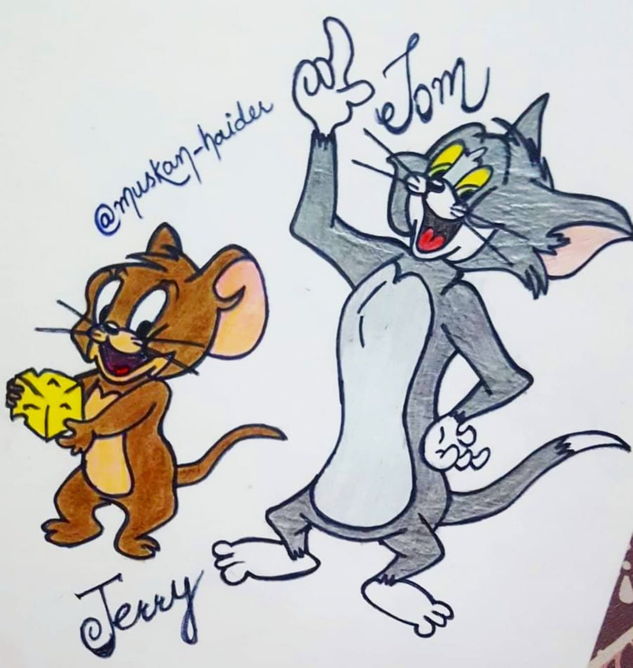 Hand drawing of Tom and Jerry cartoon | PeakD