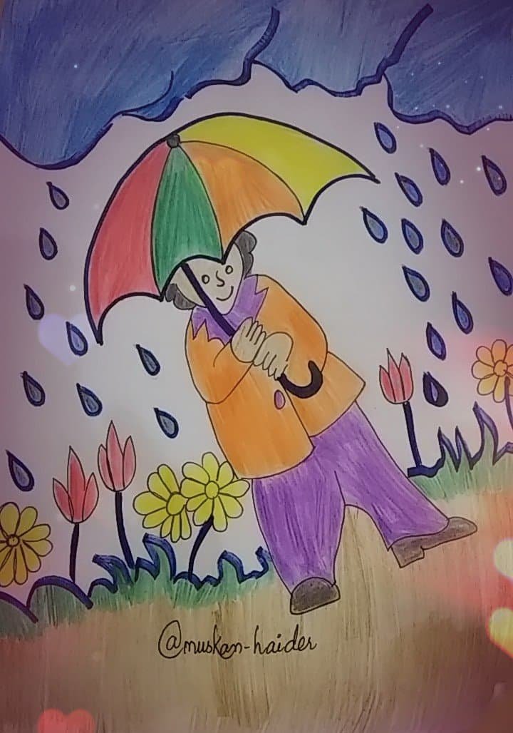 Today I have tried to draw this village rainy season picture #21 | PeakD-saigonsouth.com.vn