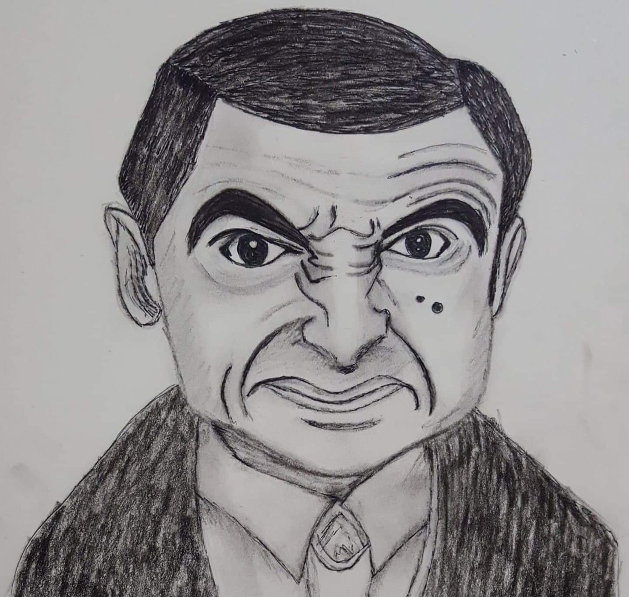 Hand sketch drawing of famous comedy character Mr. Bean | PeakD