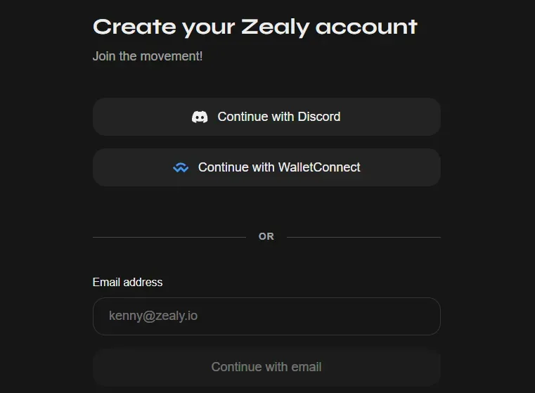 Zealy - Join the movement