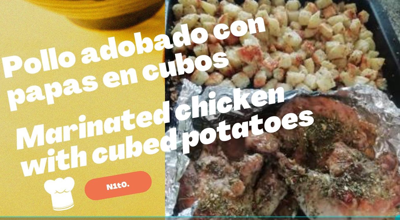Pollo adobado con papas en cubos // Marinated chicken with cubed potatoes  [ESP // ENG ] | PeakD