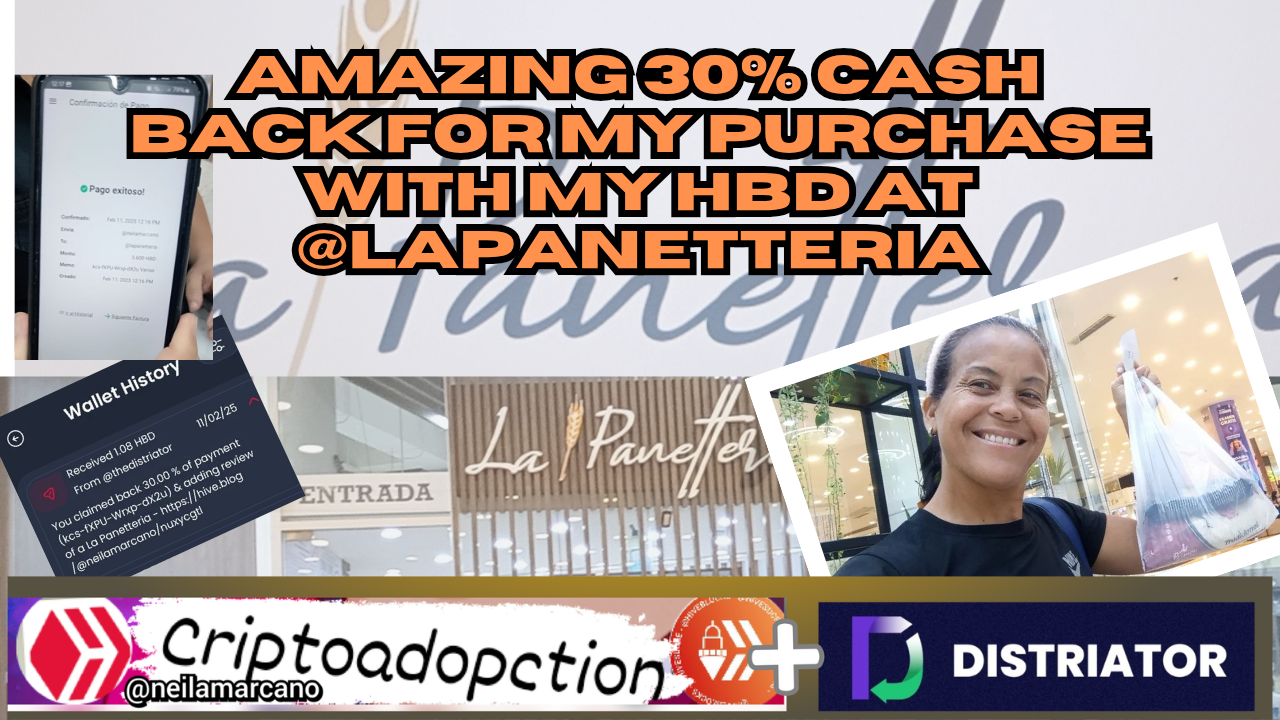 Amazing 30% cash back for my purchase with my hbd at @lapanetteria [🇺🇸/🇪🇸]