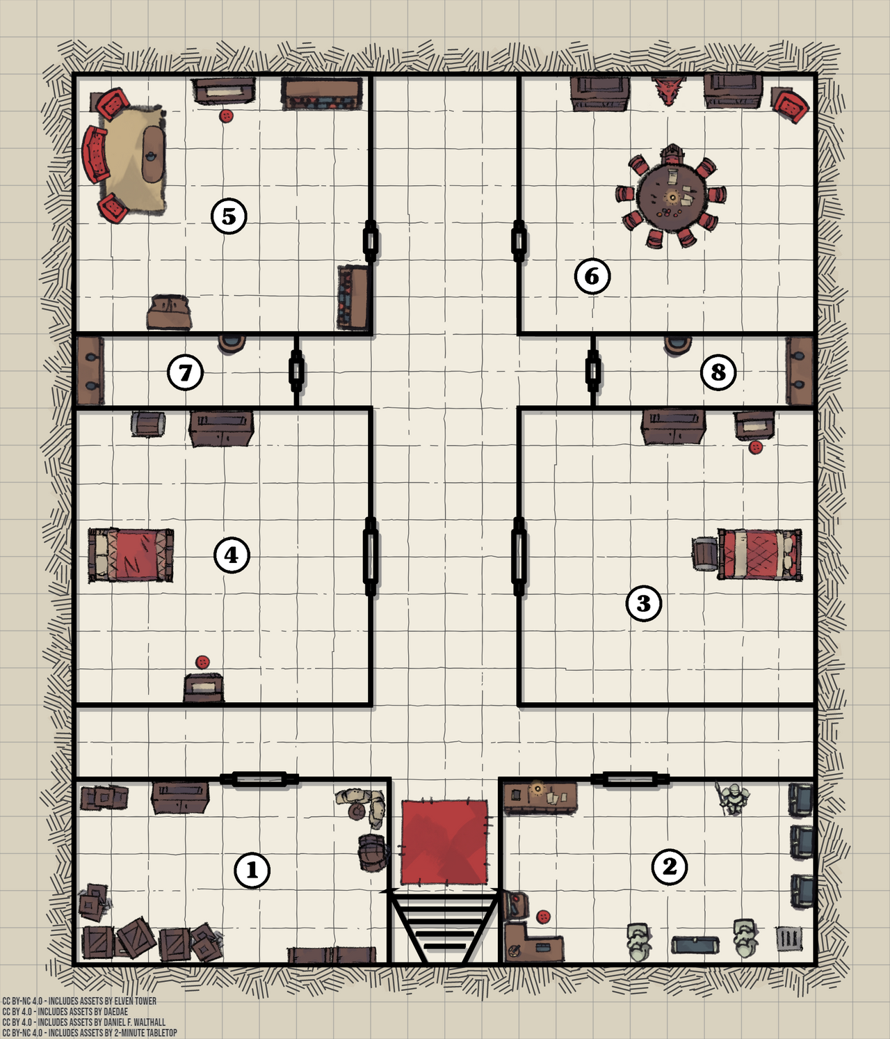 Map Quiz: ROOMS OF THE HOUSE (second)