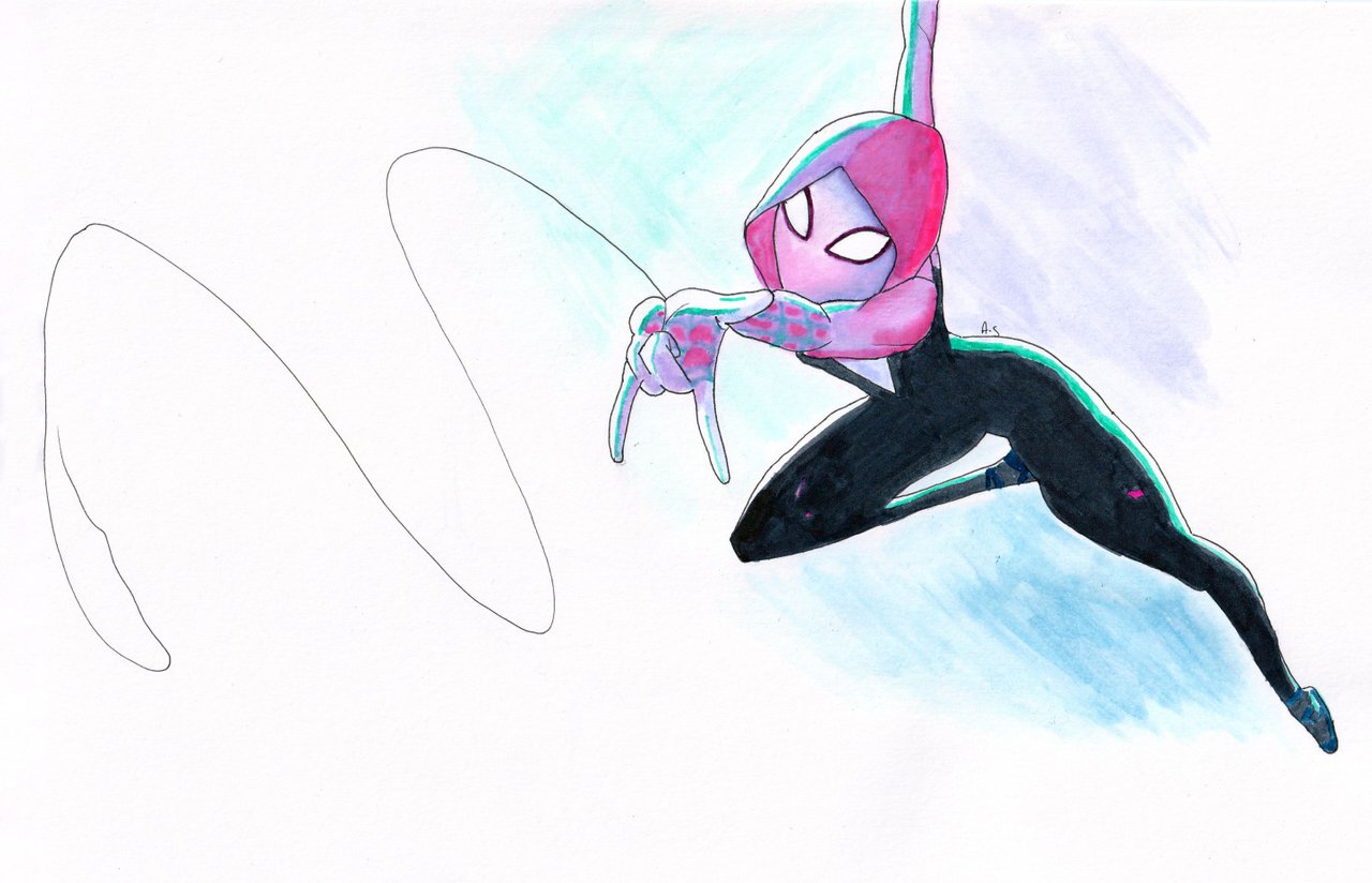 𝑮𝒘𝒆𝒏  𝒊𝒄𝒐𝒏  Marvel spiderman art Spiderman art Sketch book