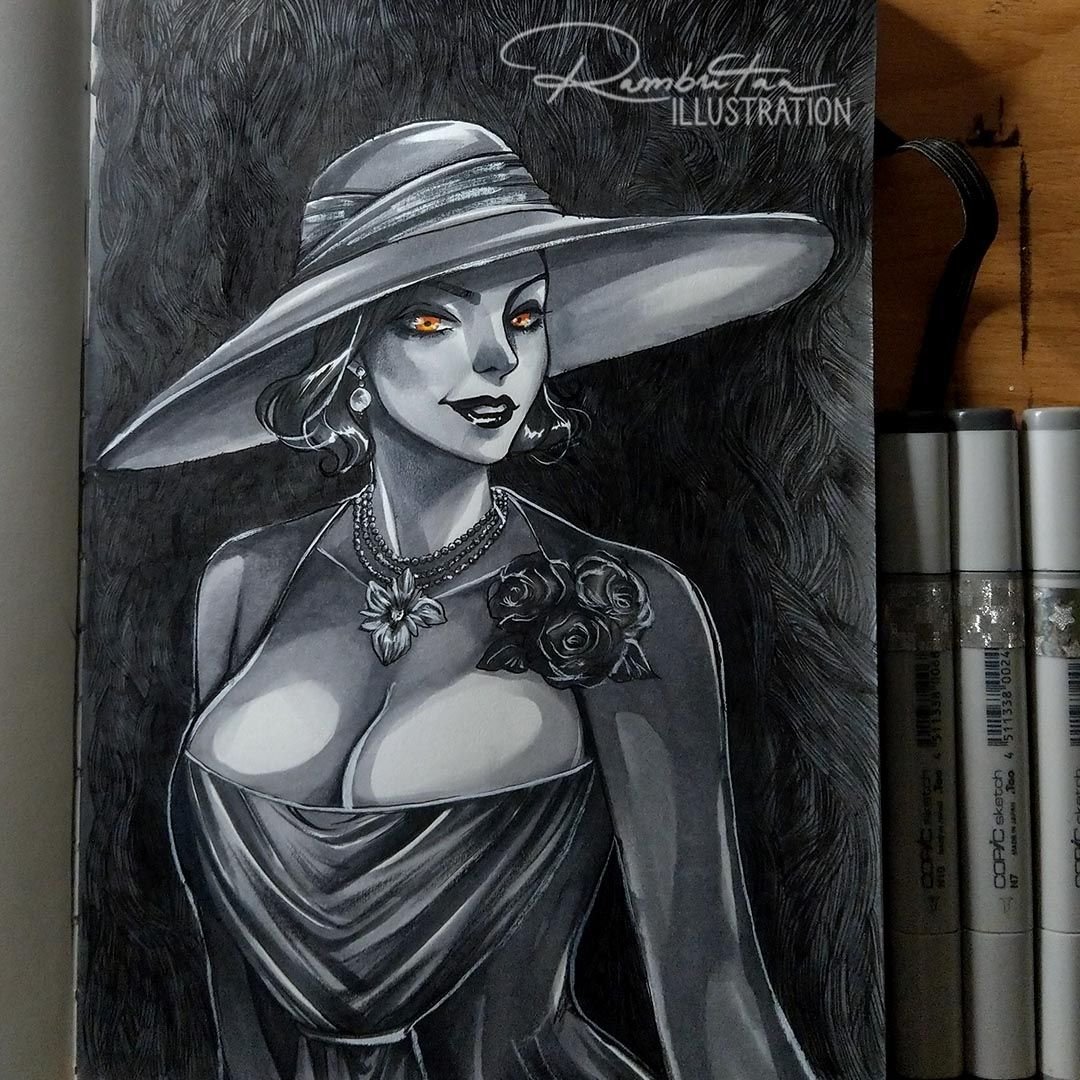 Lady Dimitrescu - Fanart | PeakD