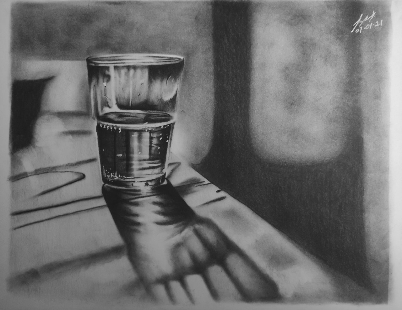 charcoal drawing objects