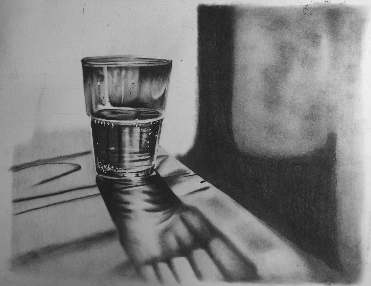 Charcoal drawing