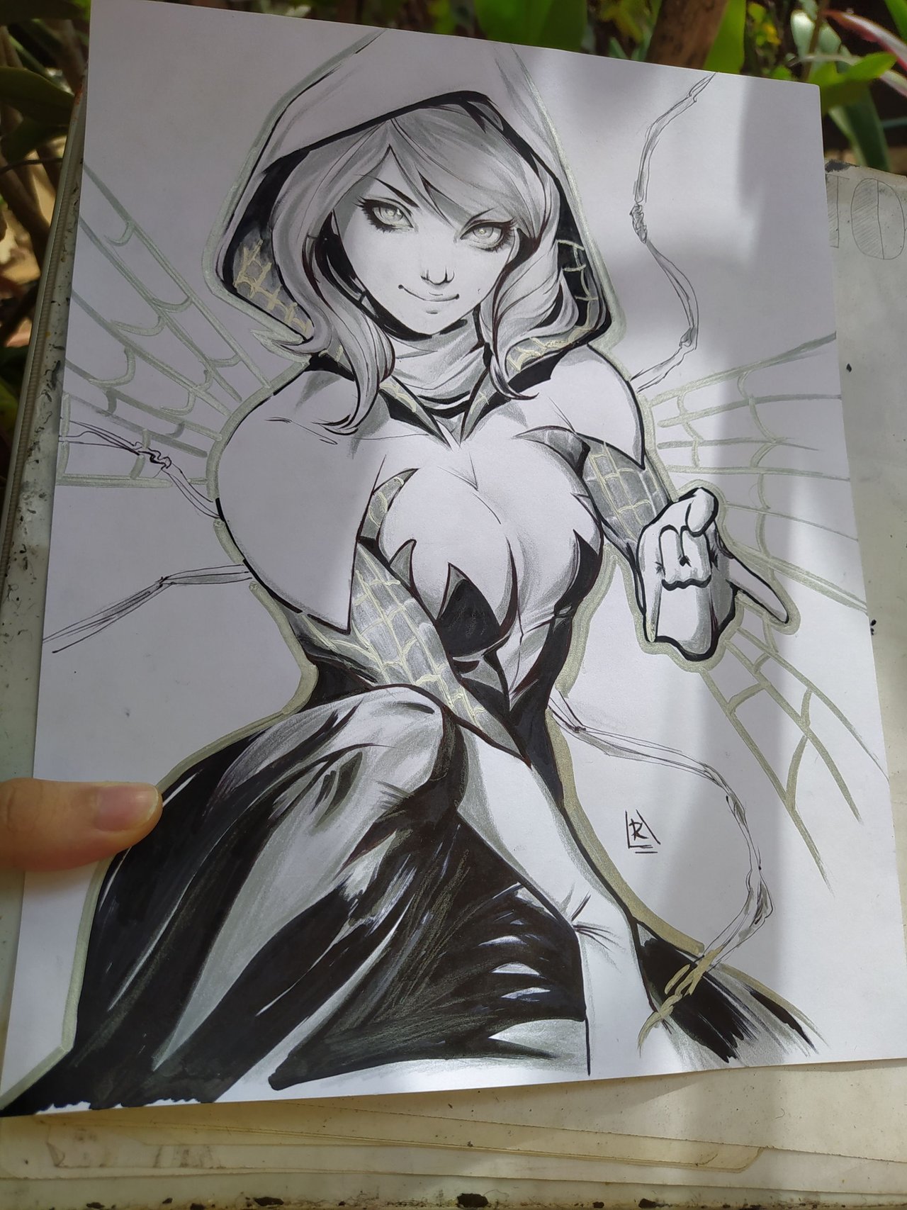 Ilustration of Gwen stacy/Spider Gwen [SPA/ENG] | PeakD