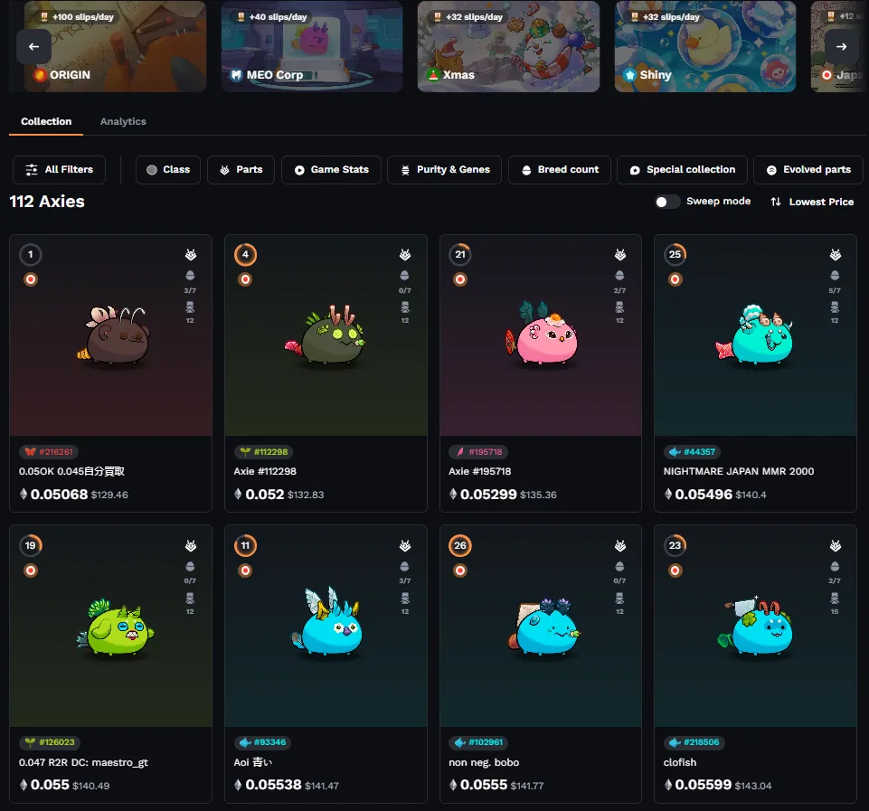 Axies Colecionáveis