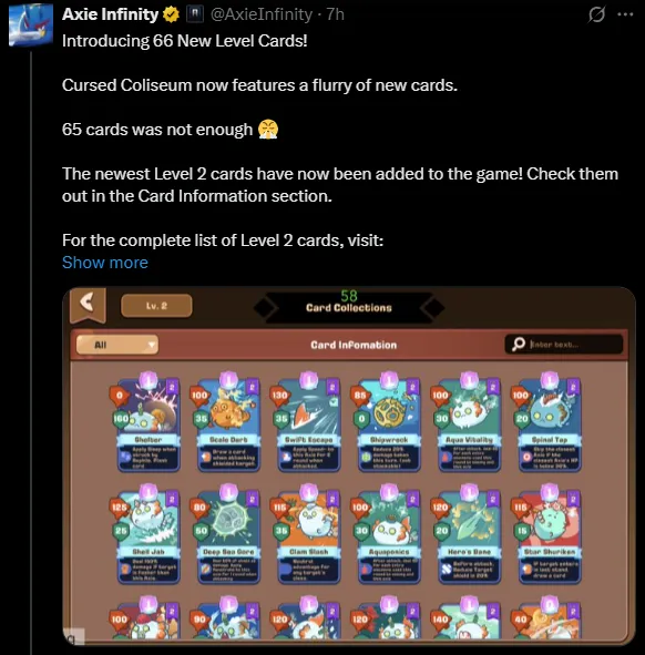 Axie Infinity Cursed Coliseum Update