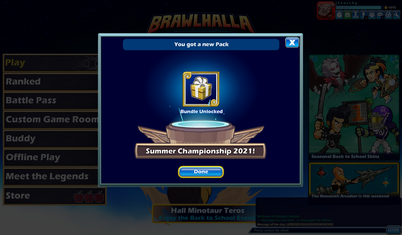 Steam :: Brawlhalla :: Back to School 2021 Continues!