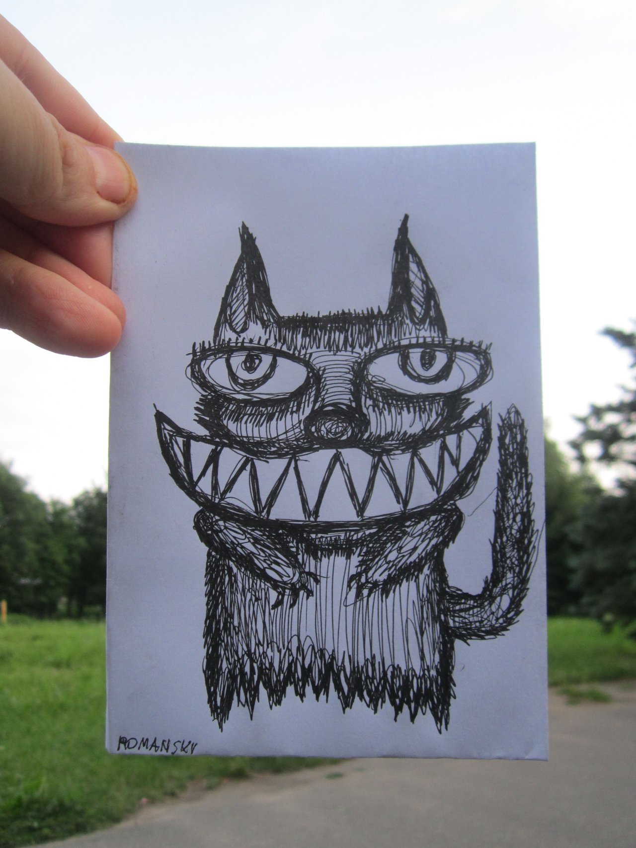 The Ghost of the Black Cat. \ Мy sketch.