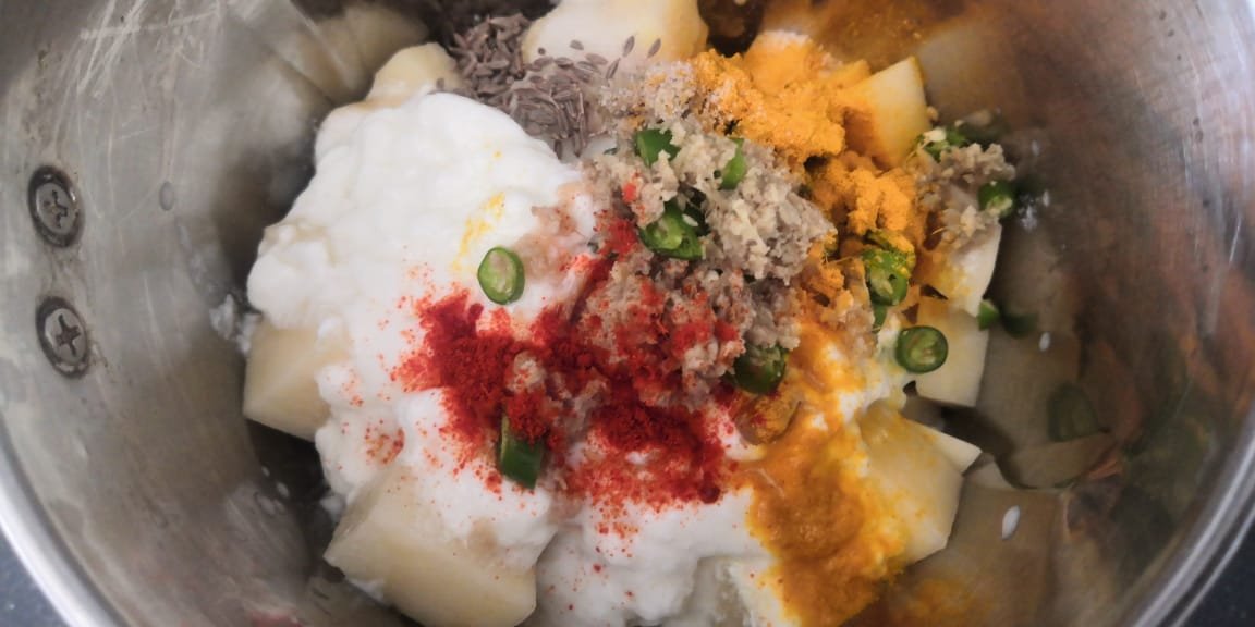 potato Idly recipe mixer